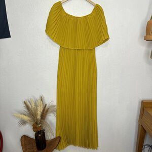 Chicwish Mustard Yellow Maxi Dress